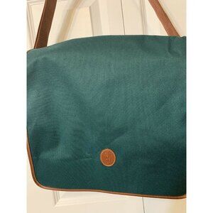 Vintage‎ POLO Ralph Lauren Green Duffle Carry On Overnight Travel Bag mes…